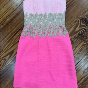 Lilly Pulitzer Pink Strapless Dress